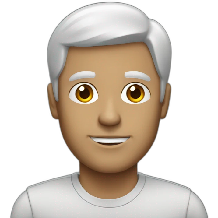 man with concrete and name john emoji
