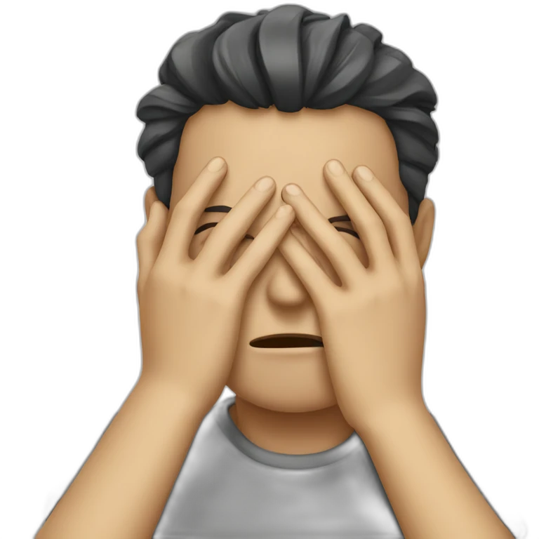 Face palm emoji