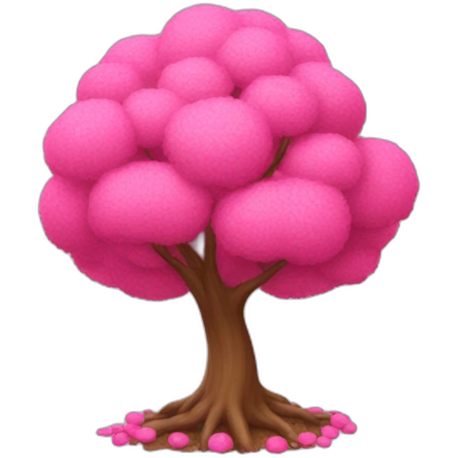 pink tree emoji