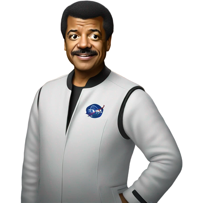 Neil degrasse Tyson in space emoji