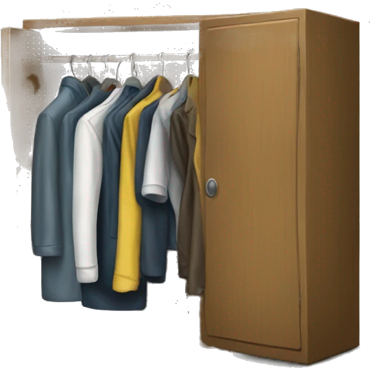 Broken wardrobe emoji