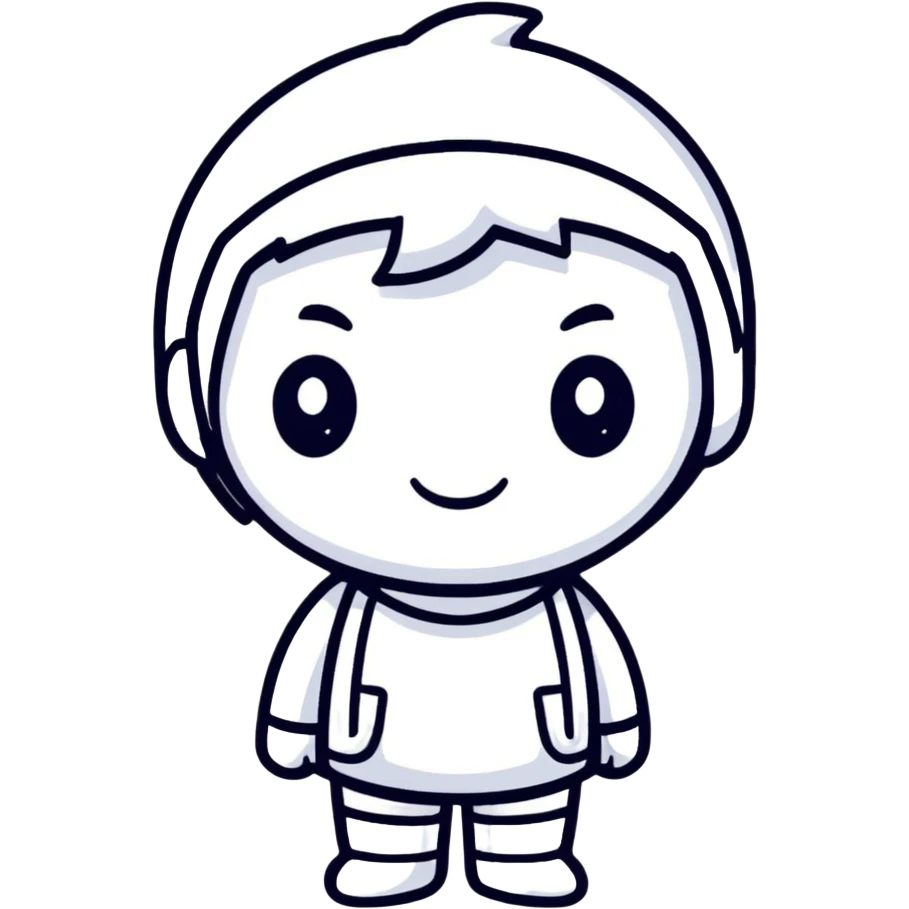character dazzled by the sun, cartoonish sticker style emoji