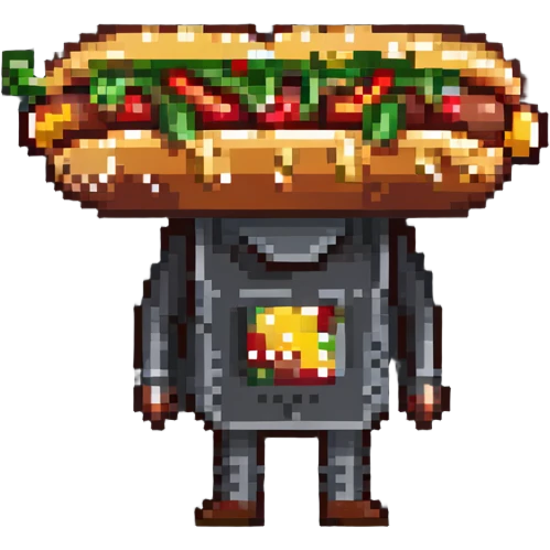 man dressed as a hot dog snack emoji
