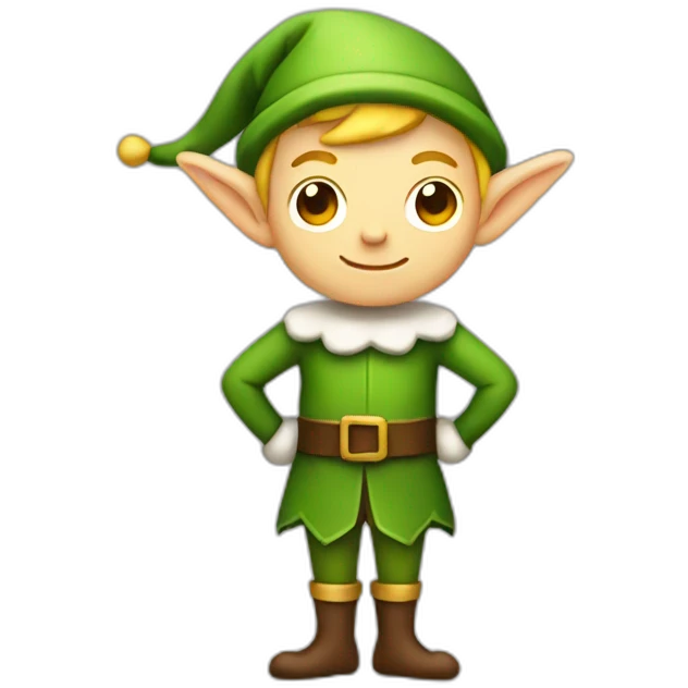 Elf posing full body emoji