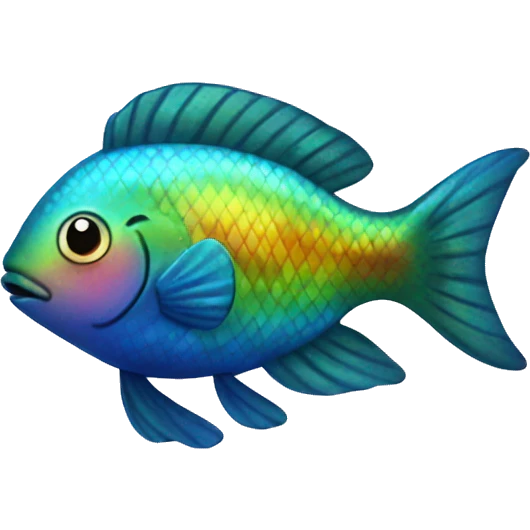 Rainbow fish  emoji
