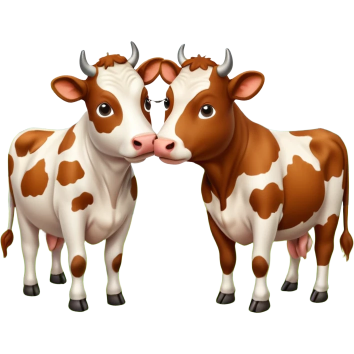 КОРОВКИ целуются emoji