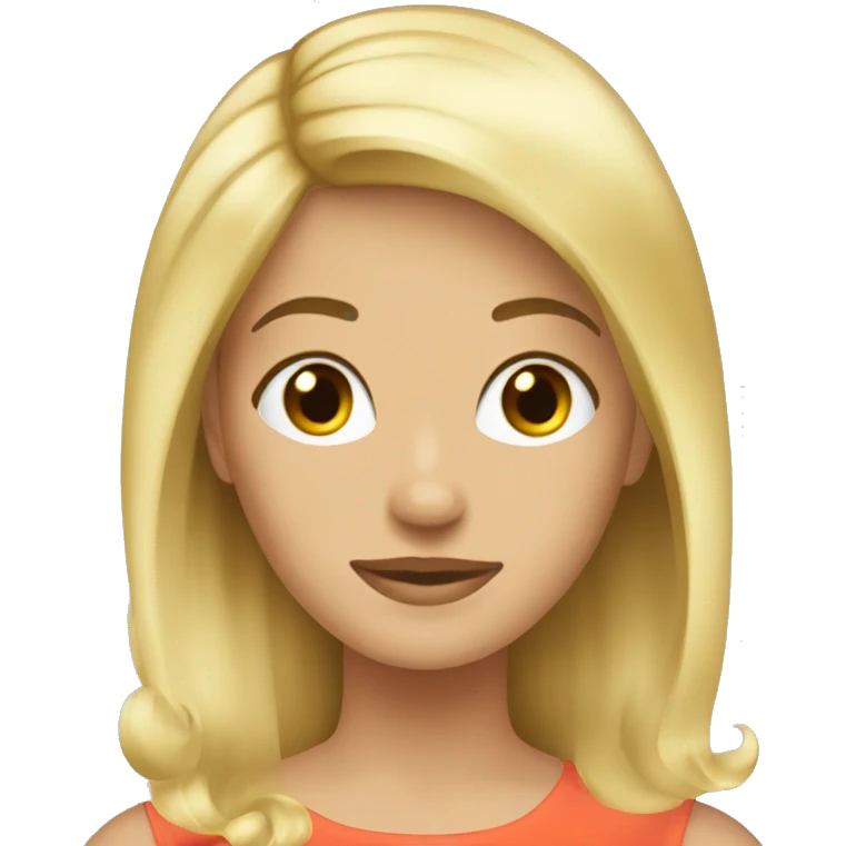 Blonde haired woman doing someone’s hair  emoji