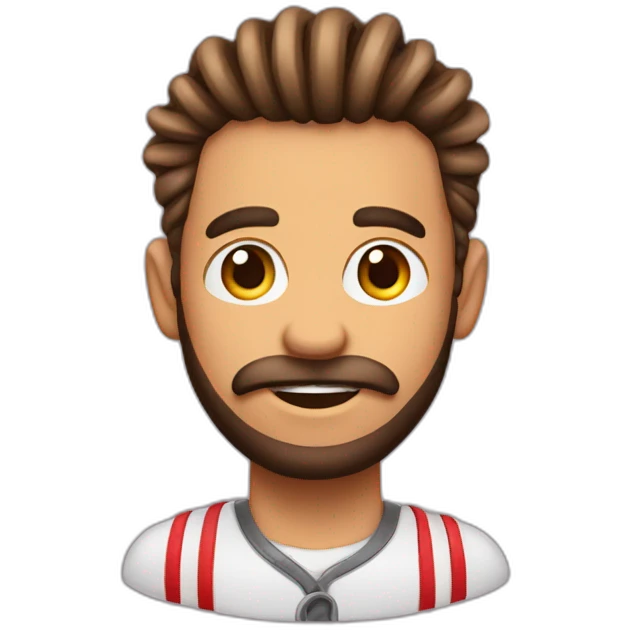 barbero pelirrojo con trenzas emoji