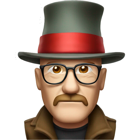 Heisenberg with Christmas hat emoji