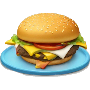 Skibidi eating burger emoji