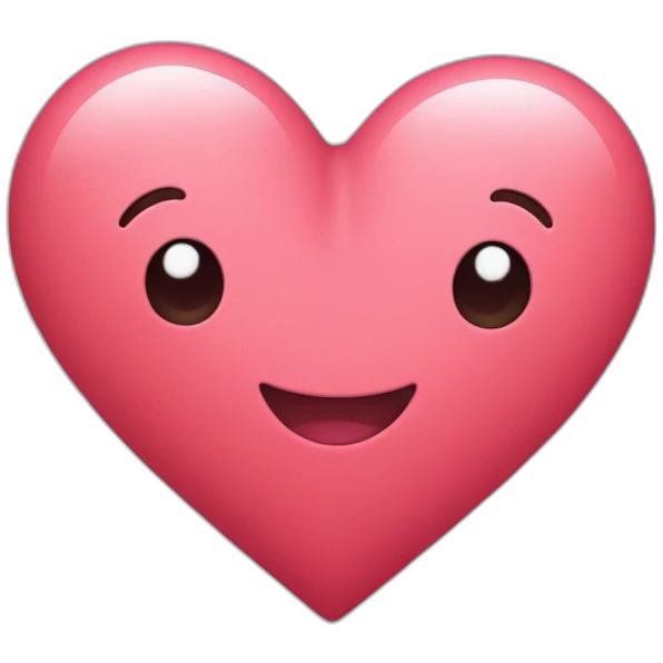 Heart with a sweet face and arms and legs coming out of it emoji