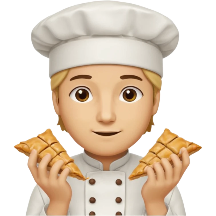 Baklava yiyen baklava kaçışı emoji