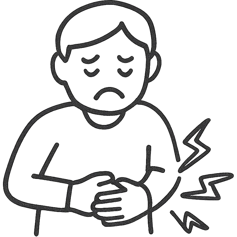 a person with stomach ache emoji