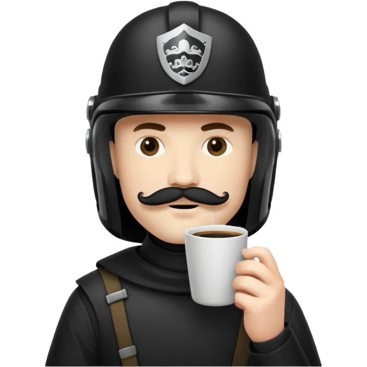 spaceballs movie darkhelmet sipping coffee emoji