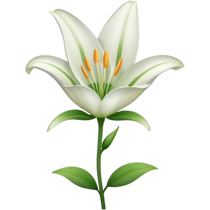 Lily flower emoji
