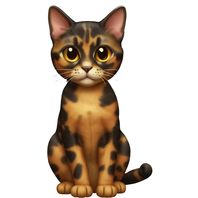 Tortoiseshell Cat Breed Full Body emoji