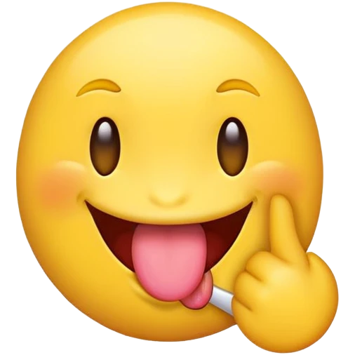 Emoji sticking out the tongue on the side and the right eye winking emoji