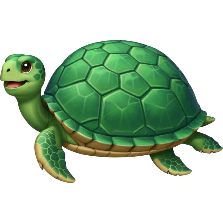 Haz una tortuga, que esté haciendo voluntariado, emoji