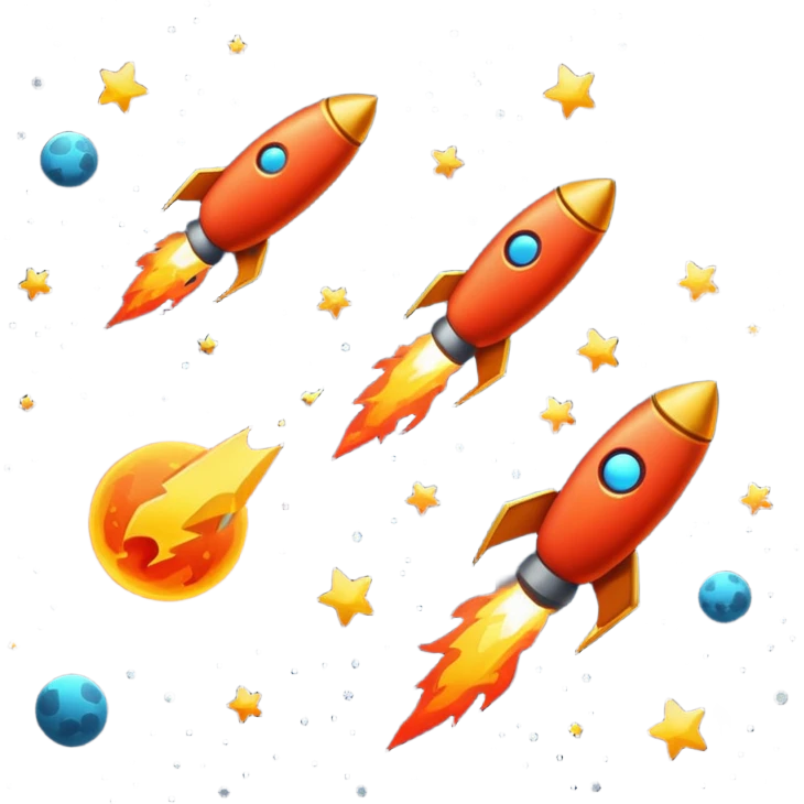 meteoroids falling in space emoji