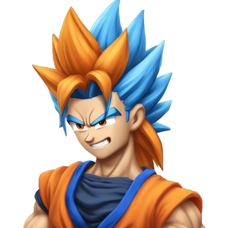 Gogeta blue emoji
