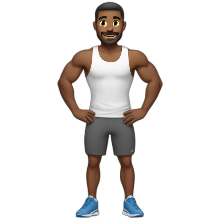 working out man emoji