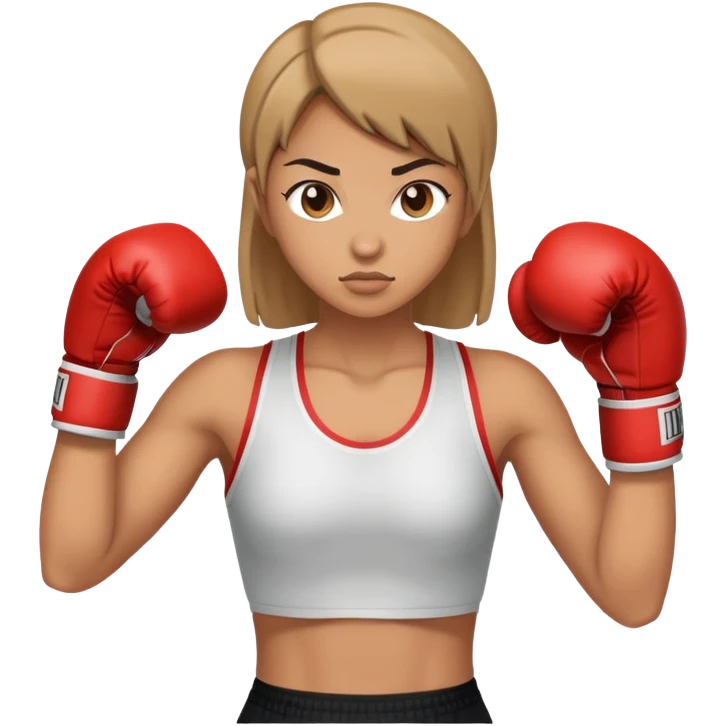 female boxing uppercut emoji