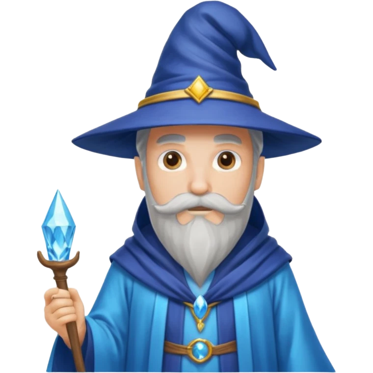 water wizard with mustache emoji
