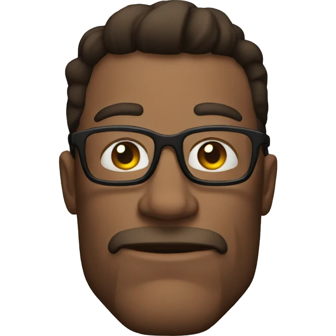 muscular man with glasses emoji