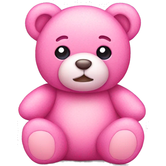pink teddy emoji