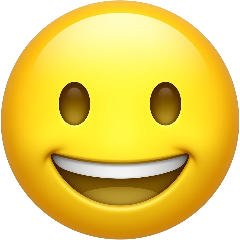 No, OK so I gave you a picture and that picture make it so it's a normal yellow emoji like all the emojis but he's doing that face but make it so it's squished like that I pushed emoji