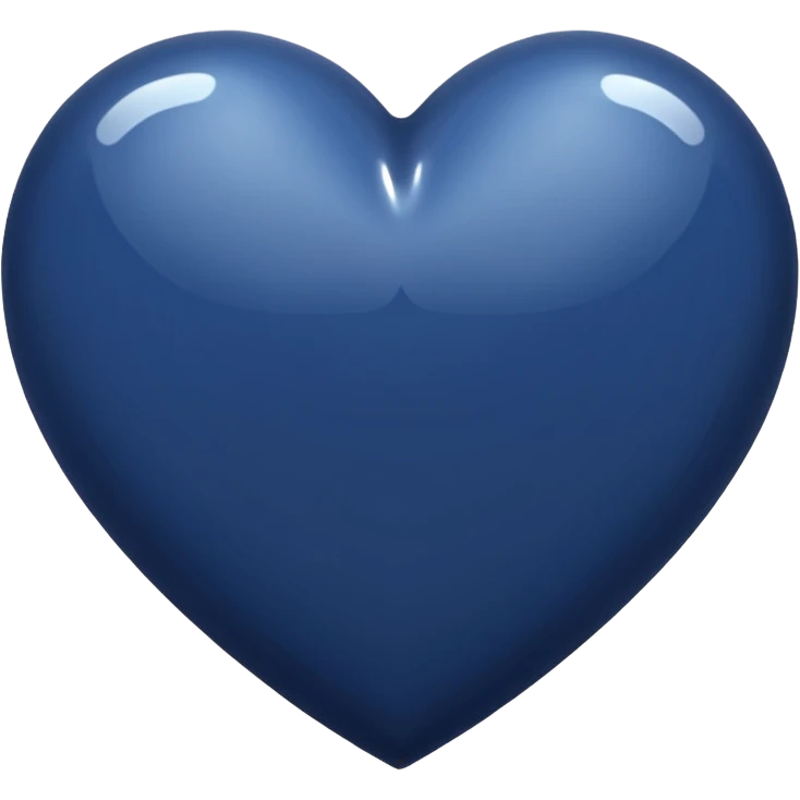 Navy heart shape emoji