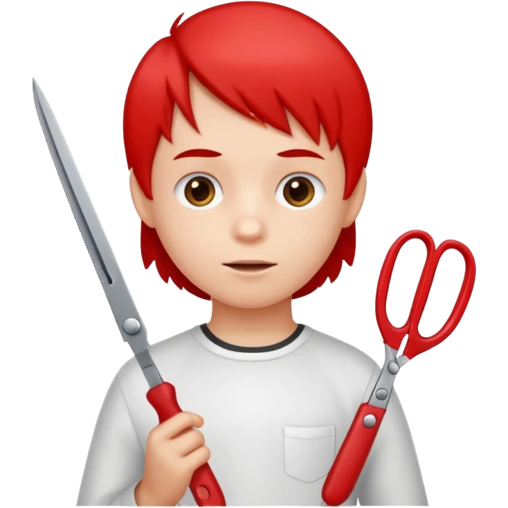kid scissors emoji
