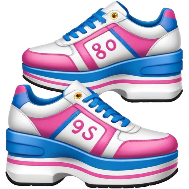 90’s spice girl platform sneakers emoji