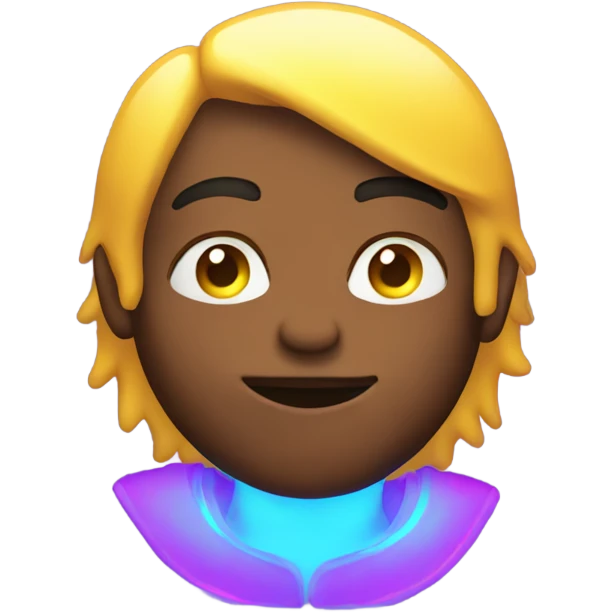muscular boys in neon lights emoji