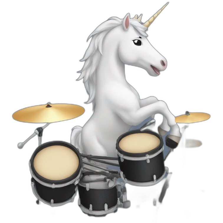 licorn drummer emoji
