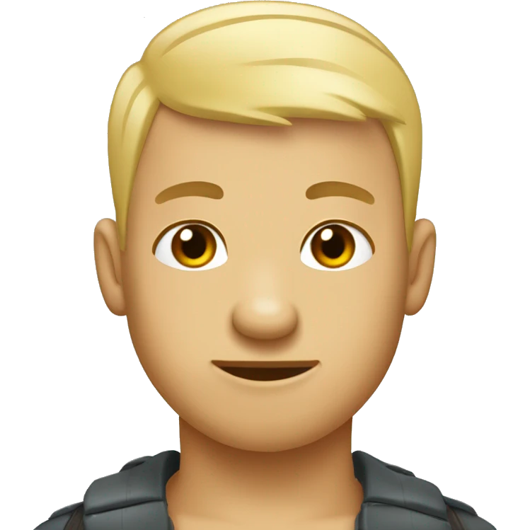 Blond buzz cut platypus  emoji
