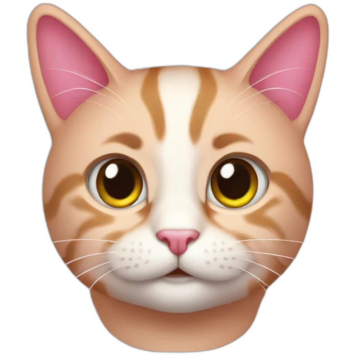 cat pink emoji