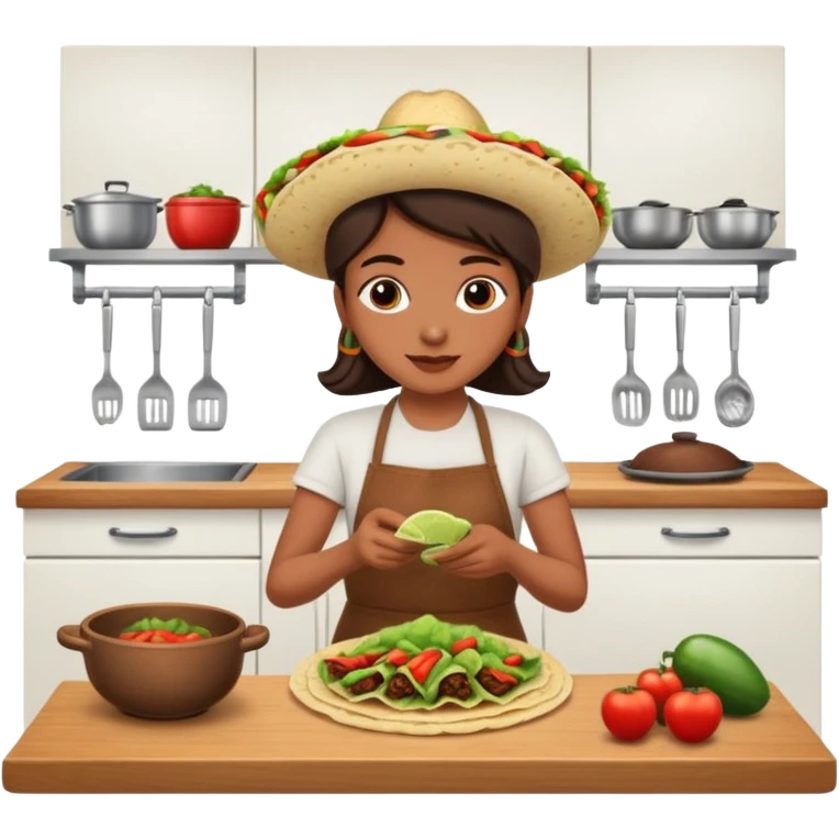Mexican making tacos emoji