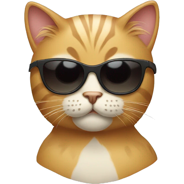 Cat with sunglasses emoji