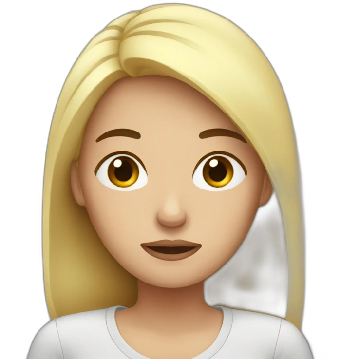woman tired emoji