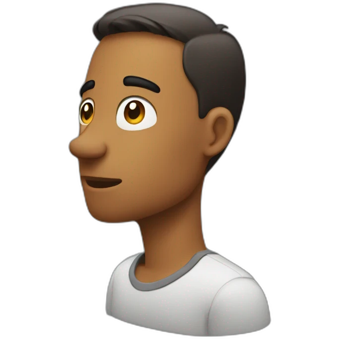 talking side view emoji