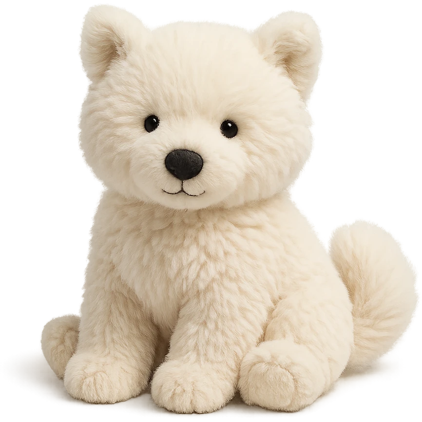 jellycat stuffed plush samoyed puppy emoji