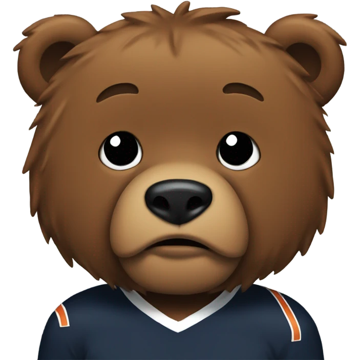 Chicago Bear crying emoji