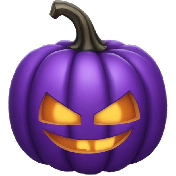 Purple jack o lantern emoji