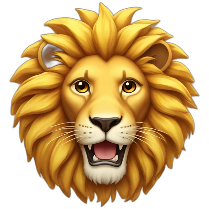 Lion and sun emoji