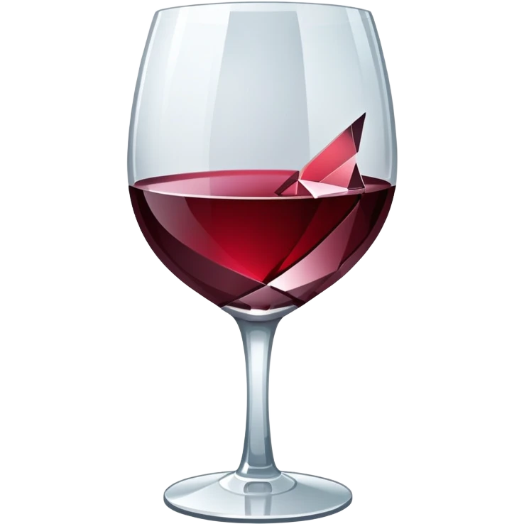 shattered wine glass emoji