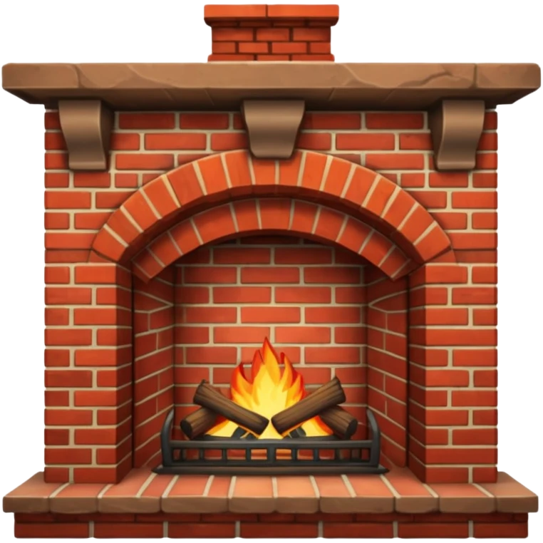 Classic Brick Fireplace emoji