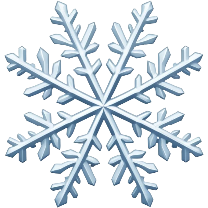  is-krystaller i snø. emoji
