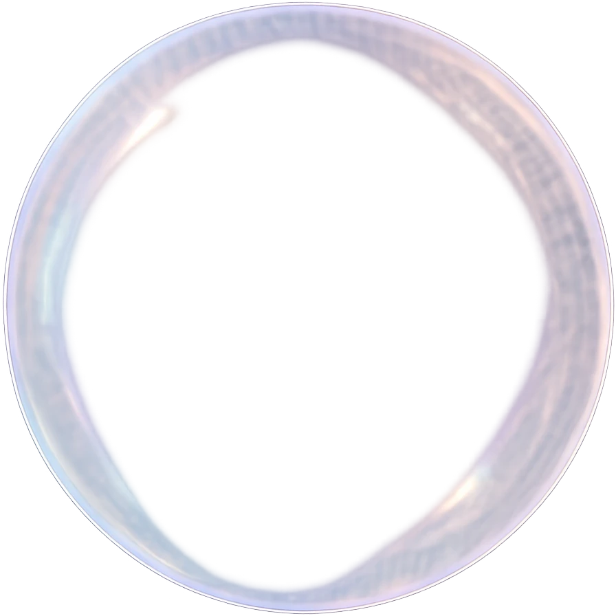 Make the bubble more clear and transparent, keeping the iridescent effect and soft glow, with no background. The style should maintain the delicate and ethereal look of the bubble. emoji