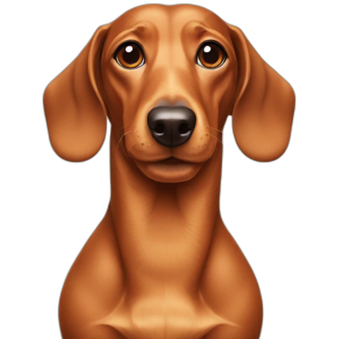 dachshund-with-hotdog-body emoji
